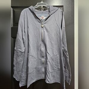 Twisted Gray Hooded Jacket